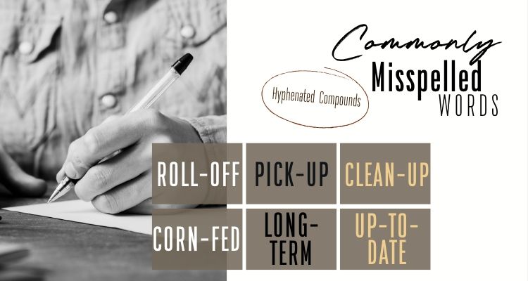 commonly misspelled words like roll-off rolloff or roll off dumpsters 